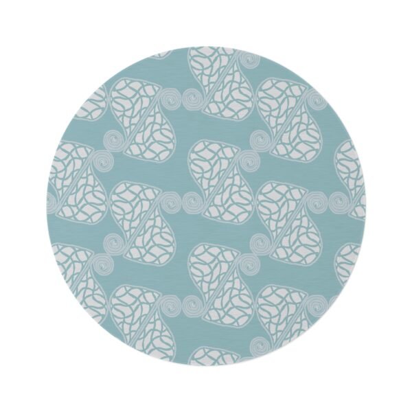 Bohemian Floral Round Rug - Cozy Home Decor Accent for Living Room & Bedroom