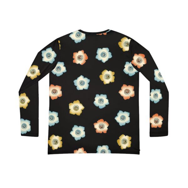 Floral Pattern Women's Long Sleeve V-Neck Shirt – Perfect for Spring Outings and Casual Wear - Image 2