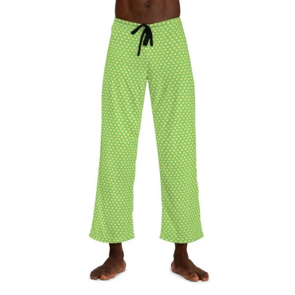 Men's Green Polka Dot Pajama Pants - Comfortable and Stylish Sleepwear - Image 3